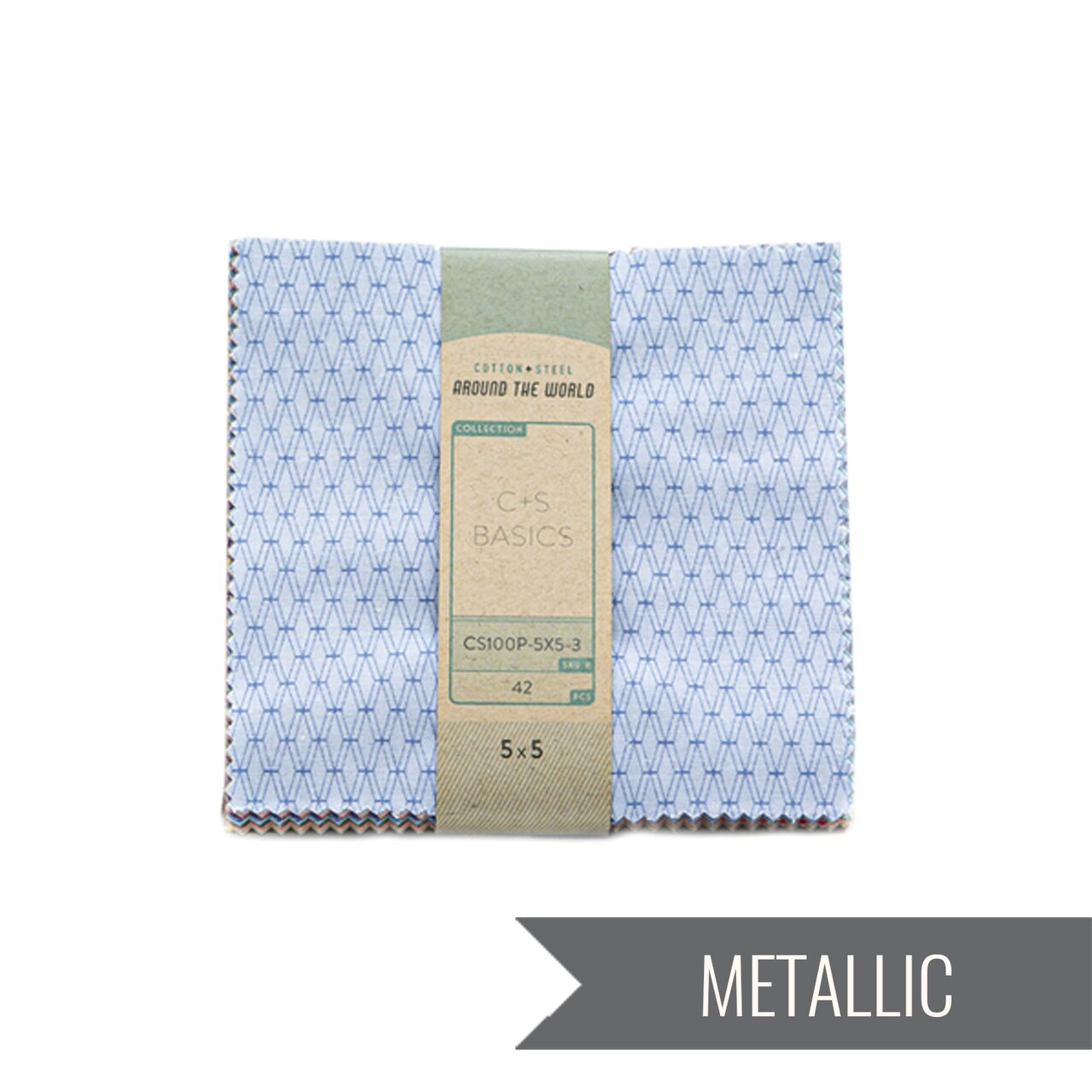 Cotton and Steel Basics 5" Square Pack (Charm Pack / 5x5 Pack) by Cotton+Steel (CS100P-5X5-3)